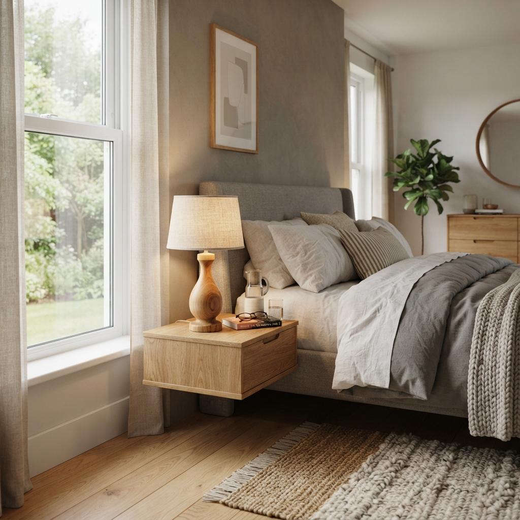 Lampe de chevet Bois Image