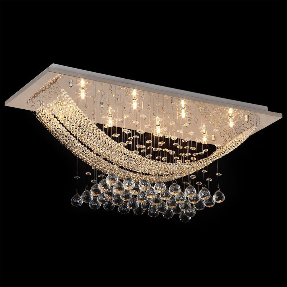 Lustre Arrondi Cristal Salle à Manger