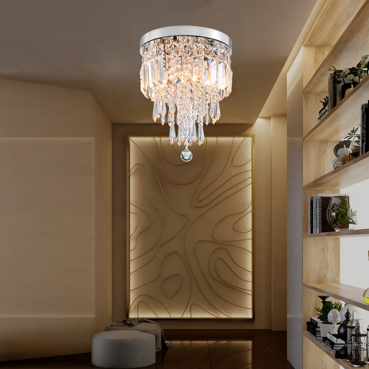 Lustre Cristal Argenté