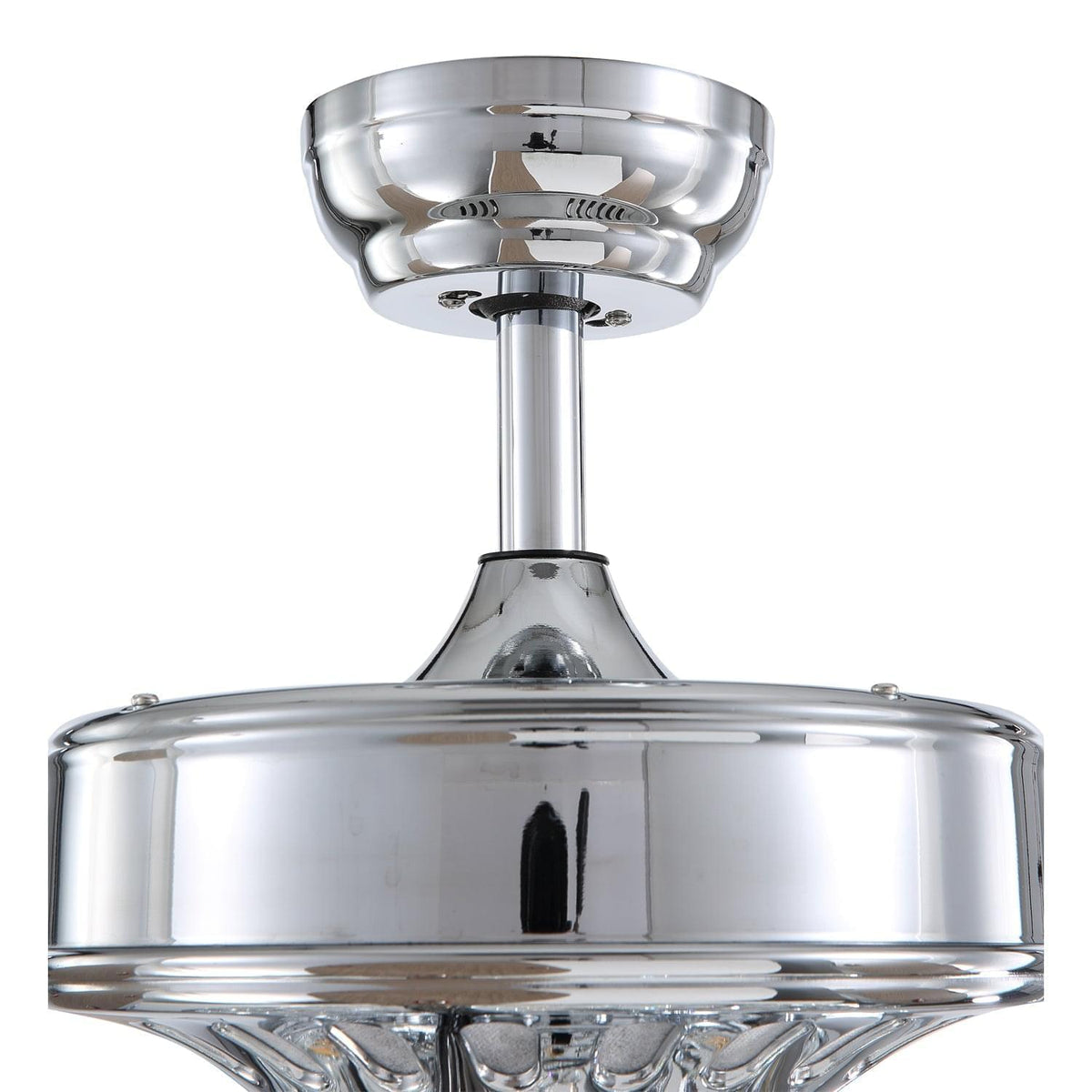 Ventilateur de Plafond Cristal Cinq Pales