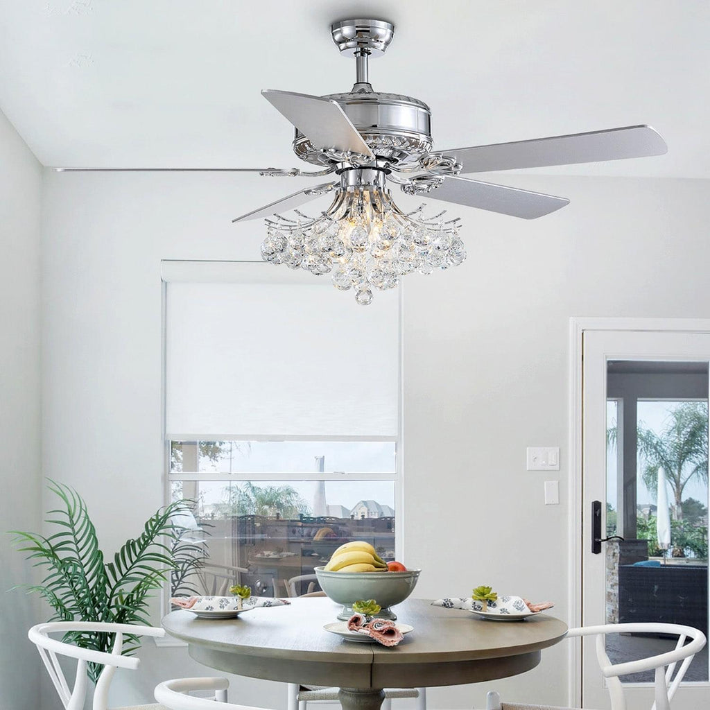 Ventilateur de Plafond Cristal Gouttes