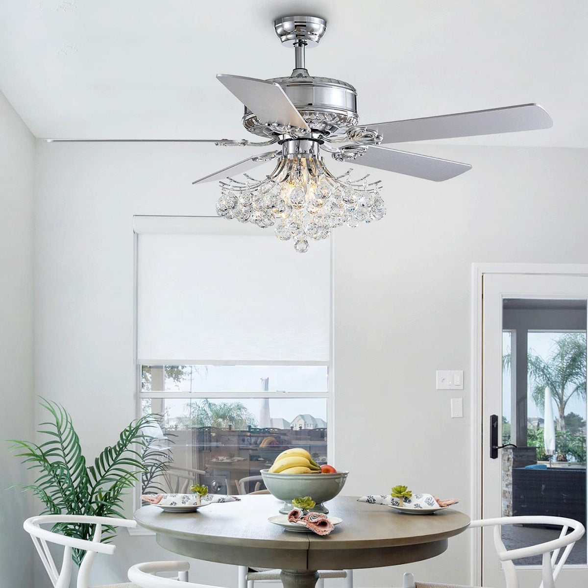 Ventilateur de Plafond Cristal Gouttes