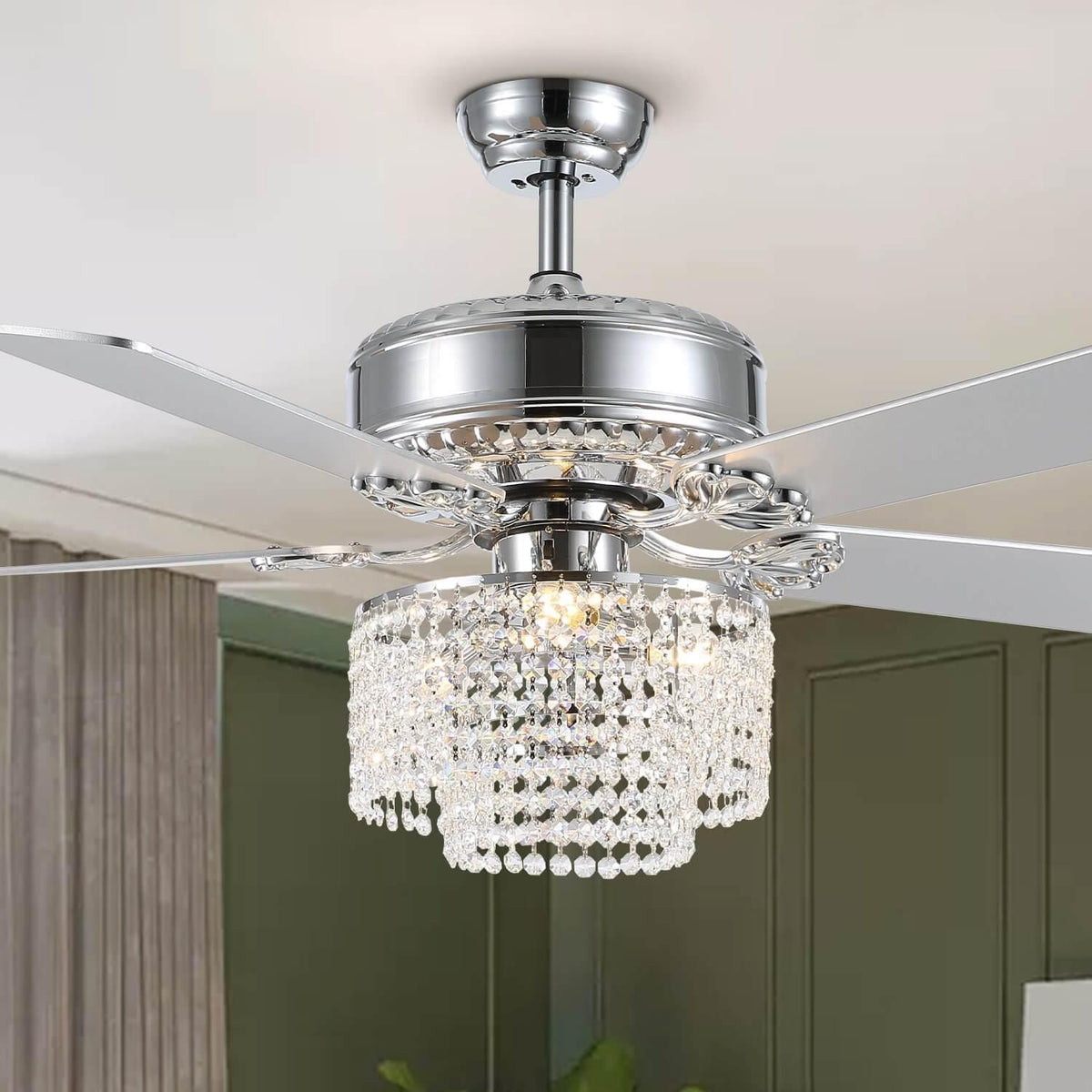 Ventilateur de Plafond Cascade Cristal
