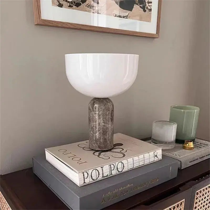 Lampe de Table LED en Marbre Design Danois