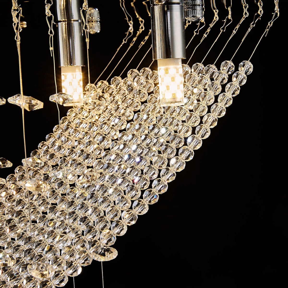 Lustre Arrondi Cristal Salle à Manger