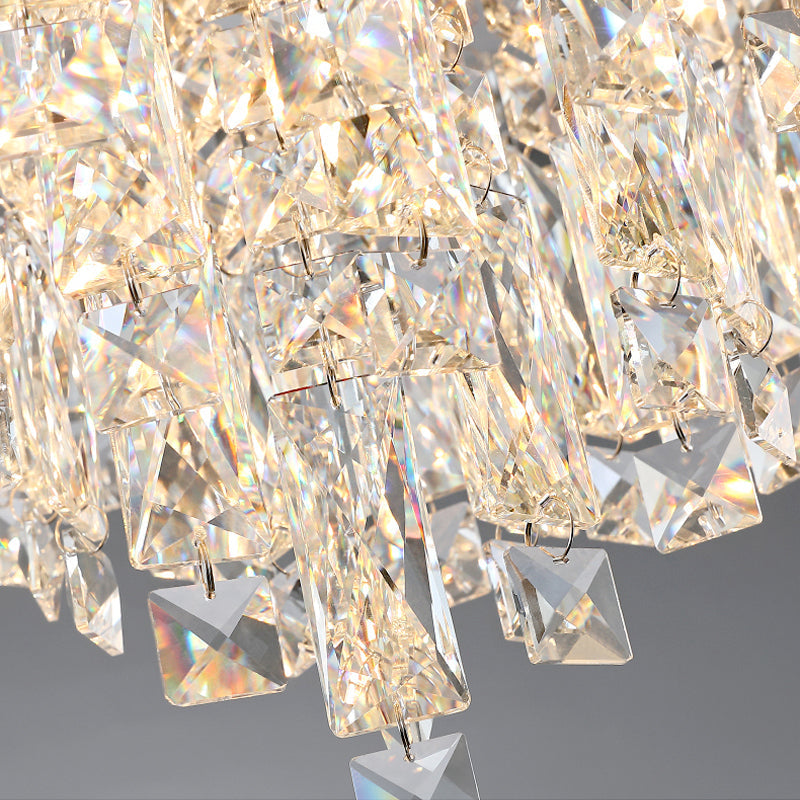 Lustre Rond Cristal Salle à Manger Anneau