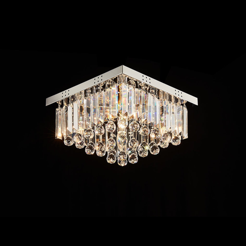 Lustre Carré Cristal Salle à Manger