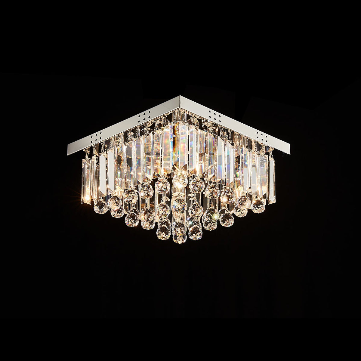 Lustre Carré Cristal Salle à Manger