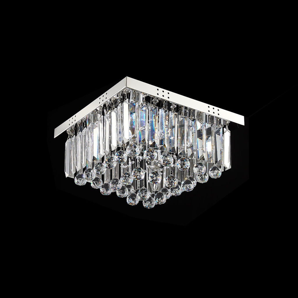 Lustre Carré Cristal Salle à Manger