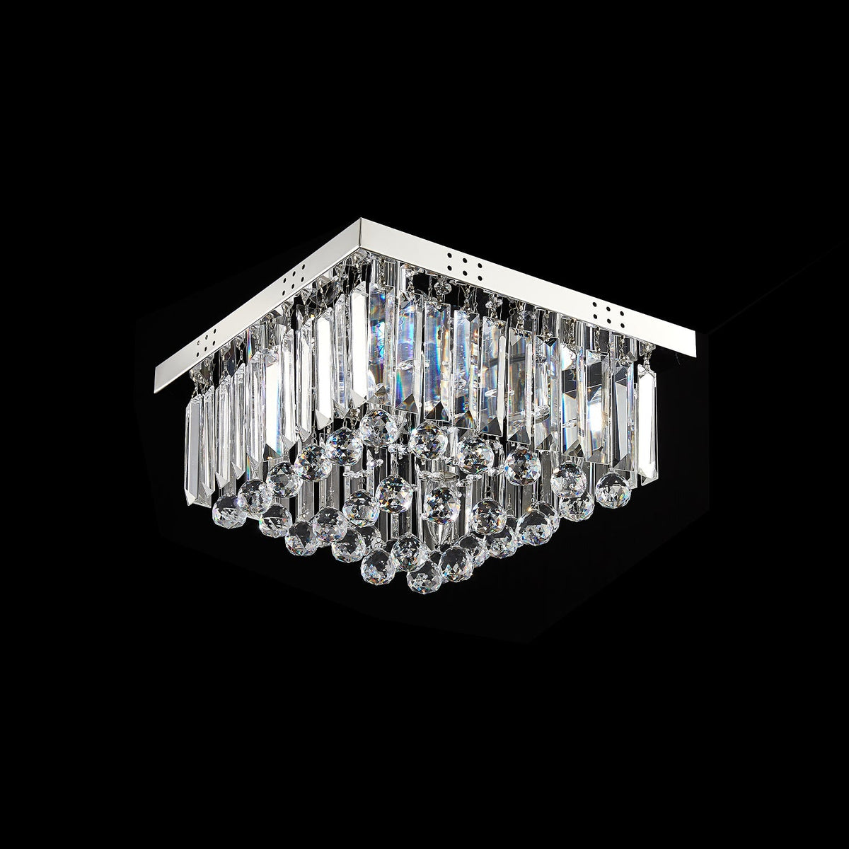 Lustre Carré Cristal Salle à Manger