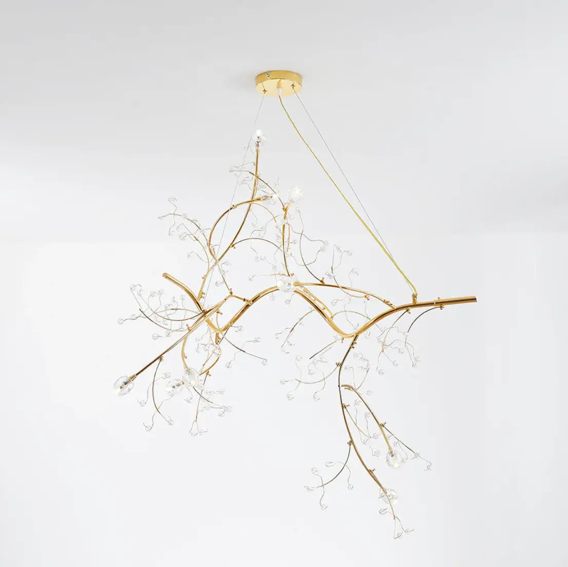 Lustre Verre Artistique en Métal