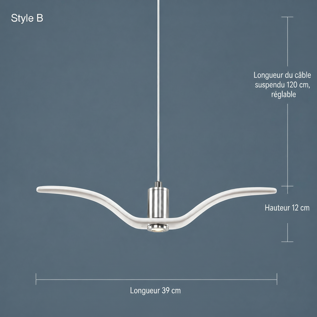 Lampe Suspendue Envol d’Oiseaux Décorative