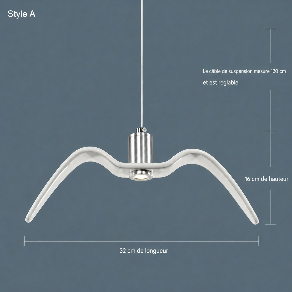 Lampe Suspendue Envol d’Oiseaux Décorative