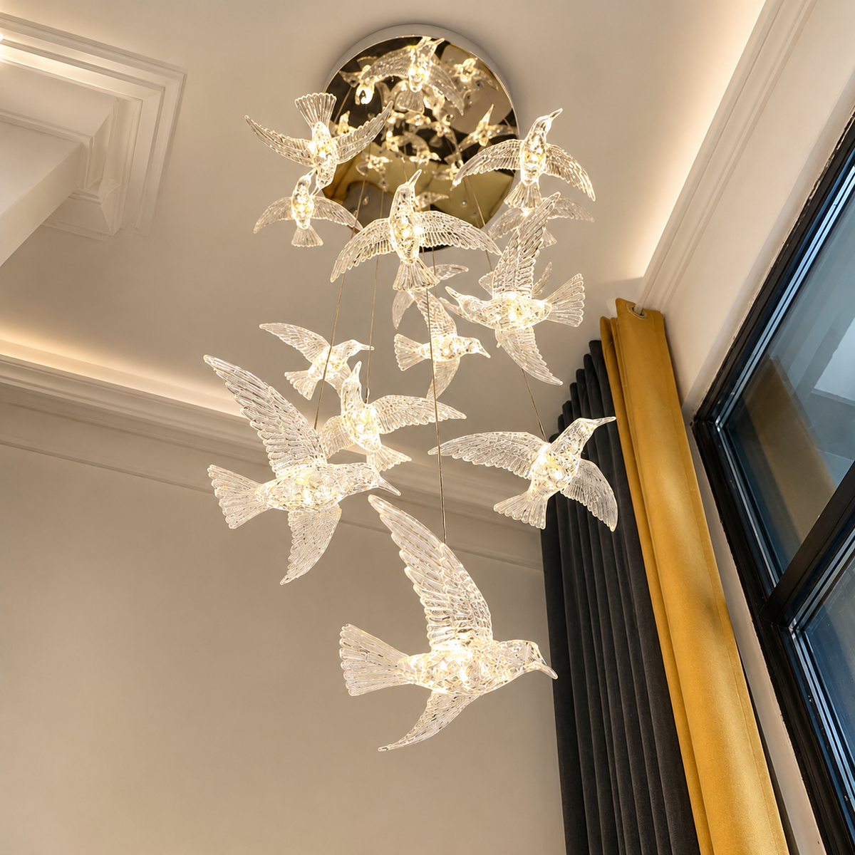 Suspension LED Oiseau Design Moderne