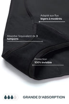 Bas de Maillot de Bain Menstruel Noir