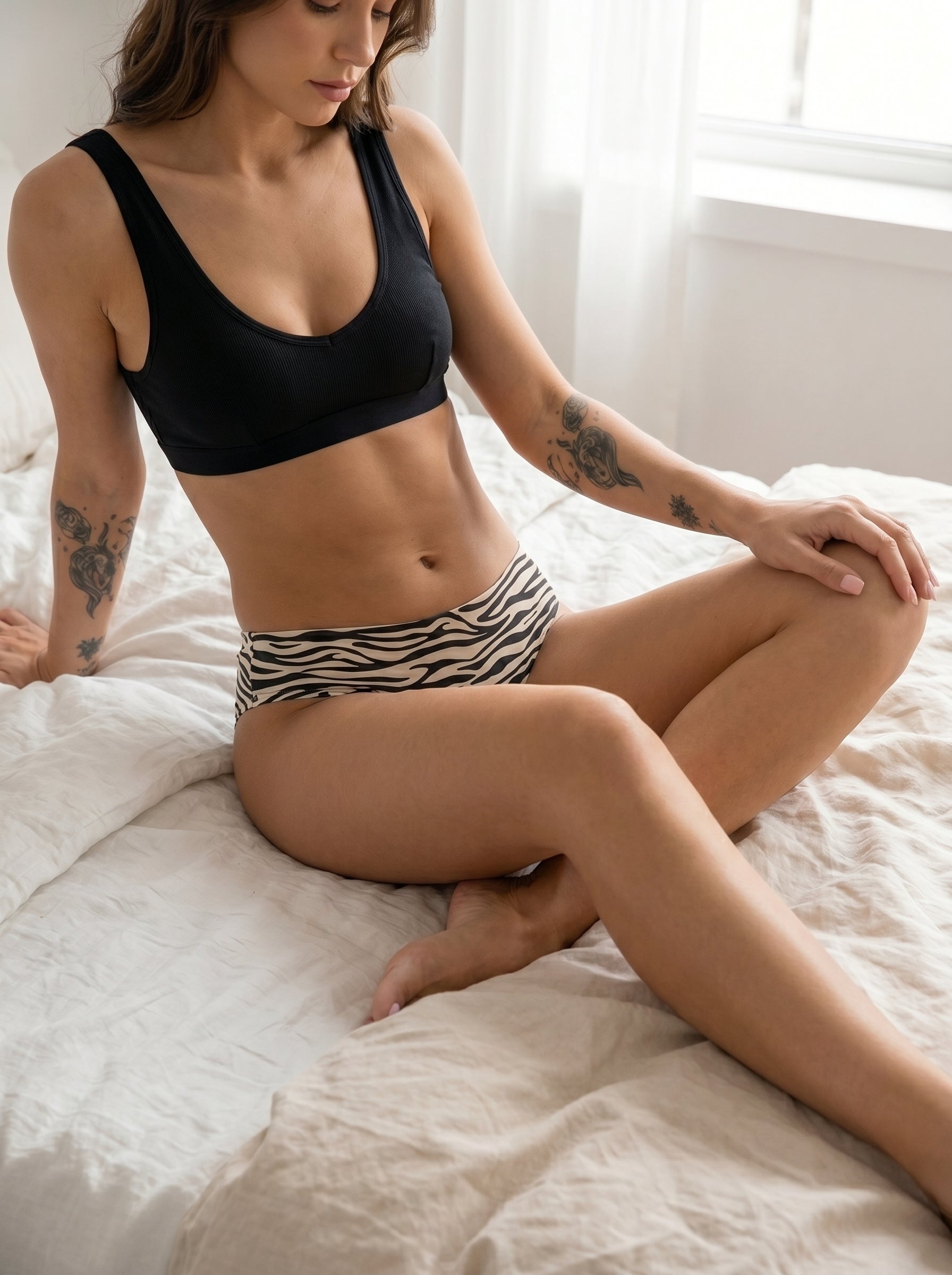 Culotte Menstruelle à Motif Animal