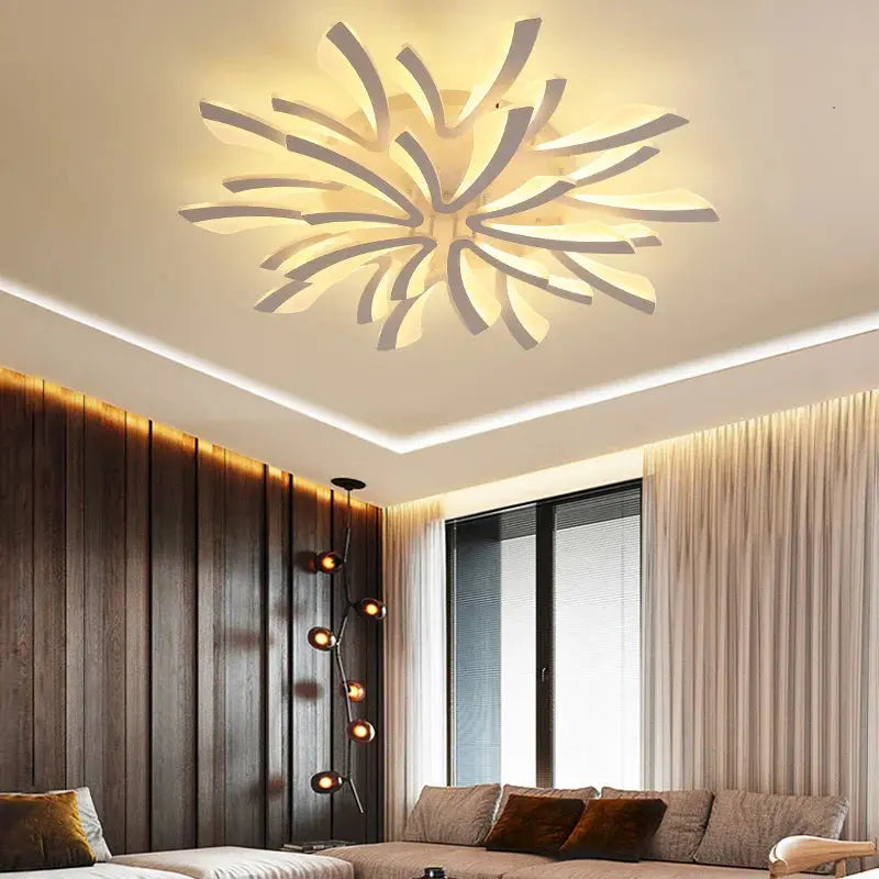 Plafonnier LED Floral en Acrylique