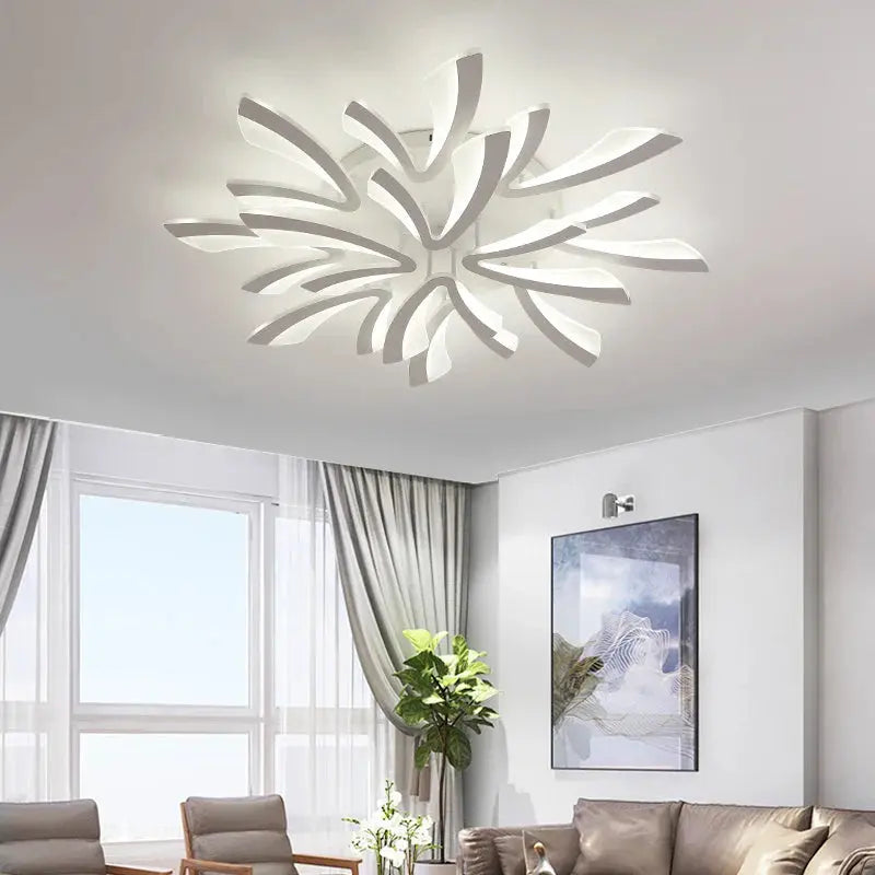 Plafonnier LED Floral en Acrylique