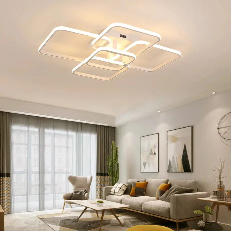 Plafonnier LED Carré avec Télécommande