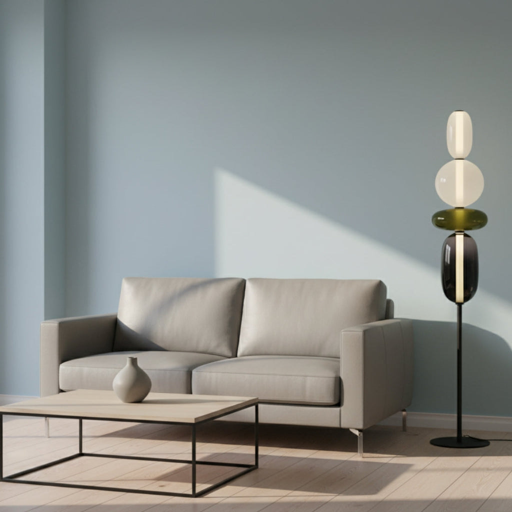 Lampe Sur Pied En Verre