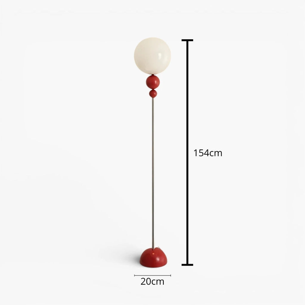 Lampe Sur Pied Globe En Verre