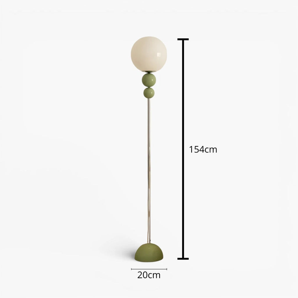Lampe Sur Pied Globe En Verre