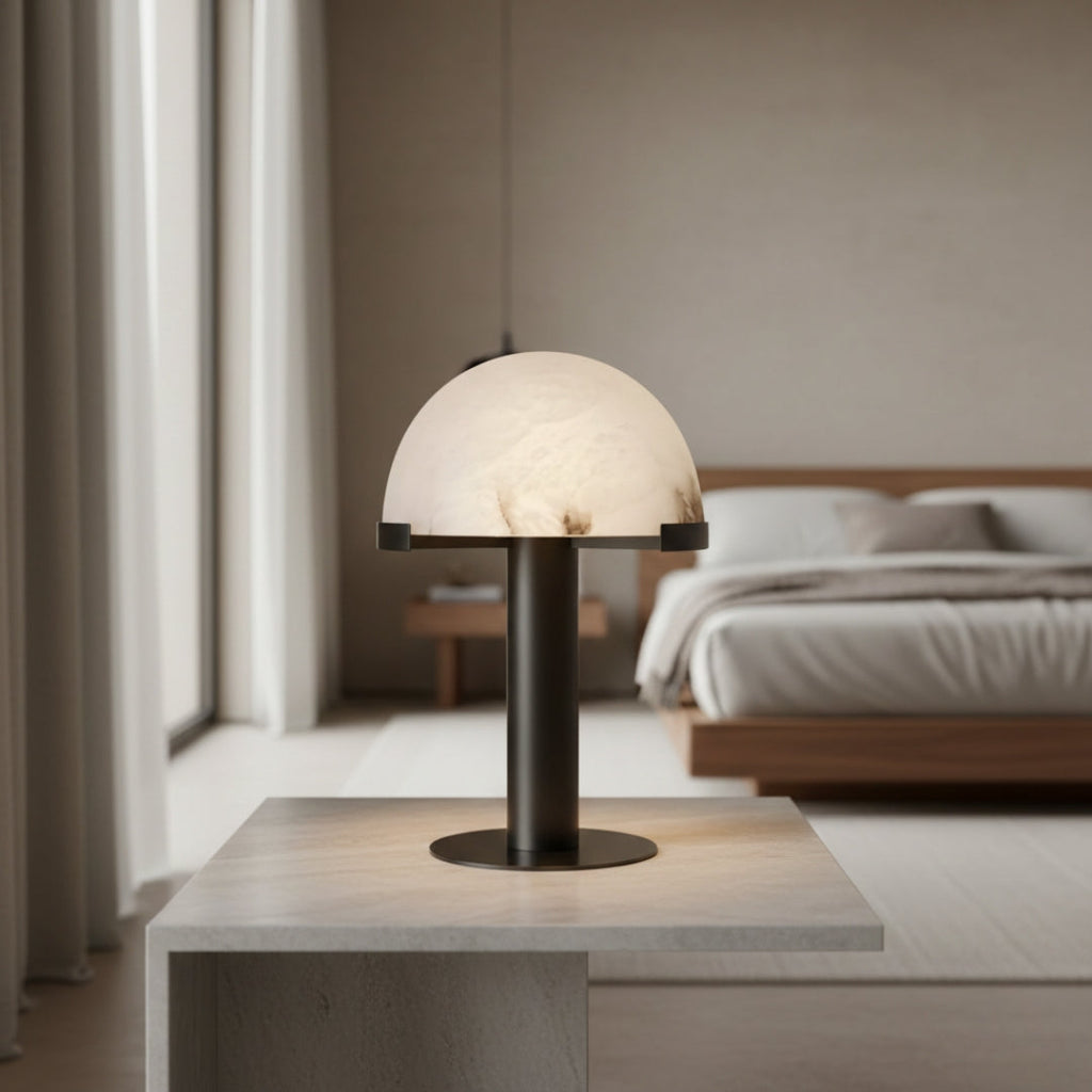 Lampe De Chevet Ancienne En Marbre
