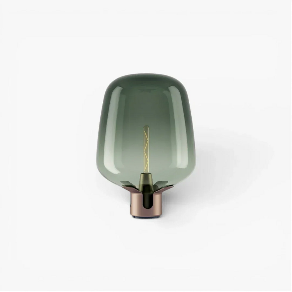 Lampe De Chevet Ancienne En Verre