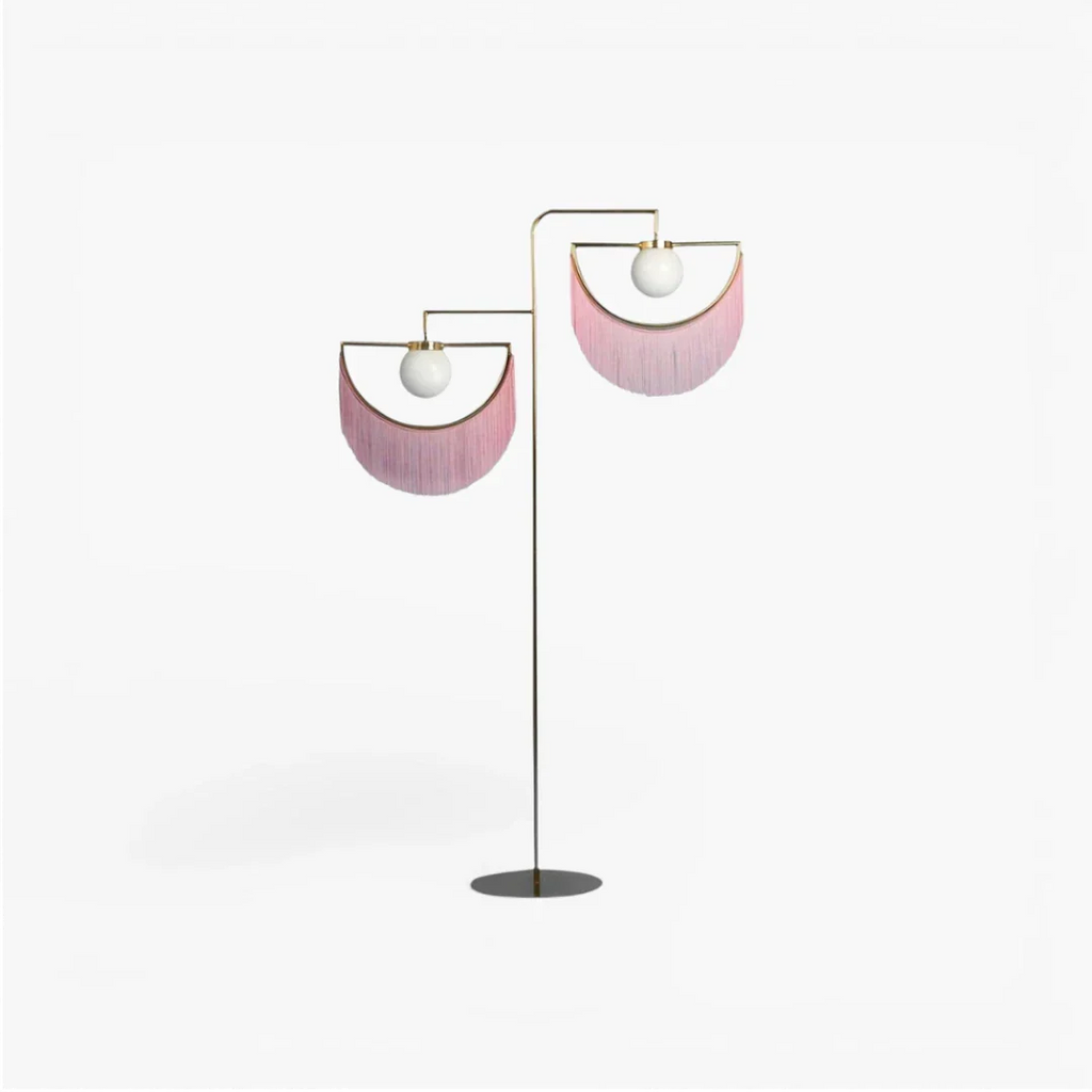 Lampe Sur Pied A Frange