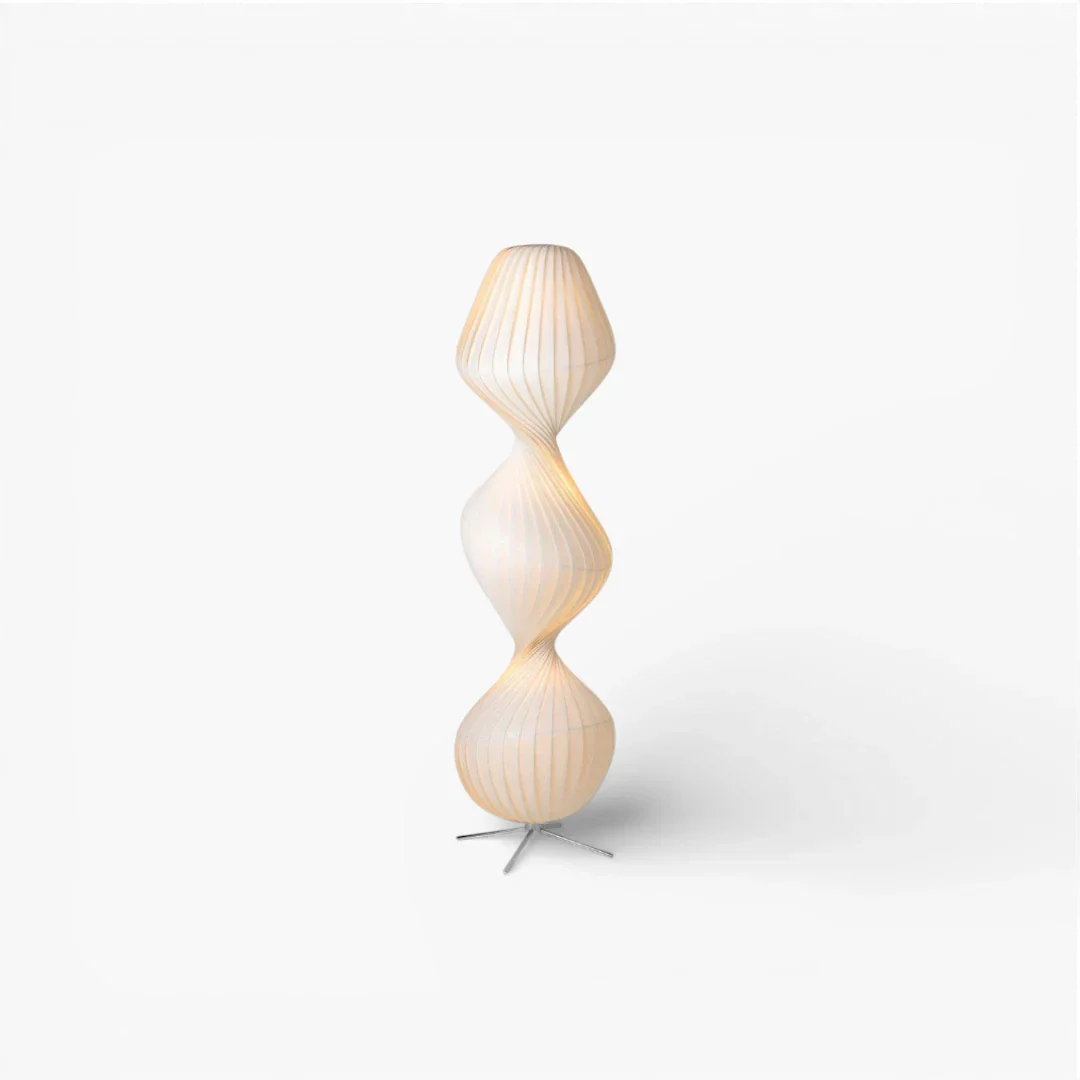 Lampe Sur Pied Design En Tissu