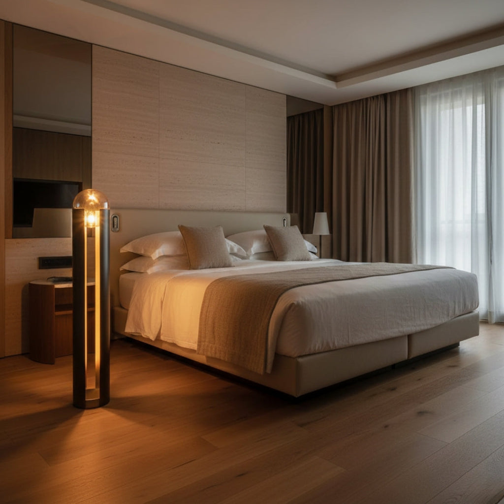 Lampe Sur Pied Avec Boule En Verre