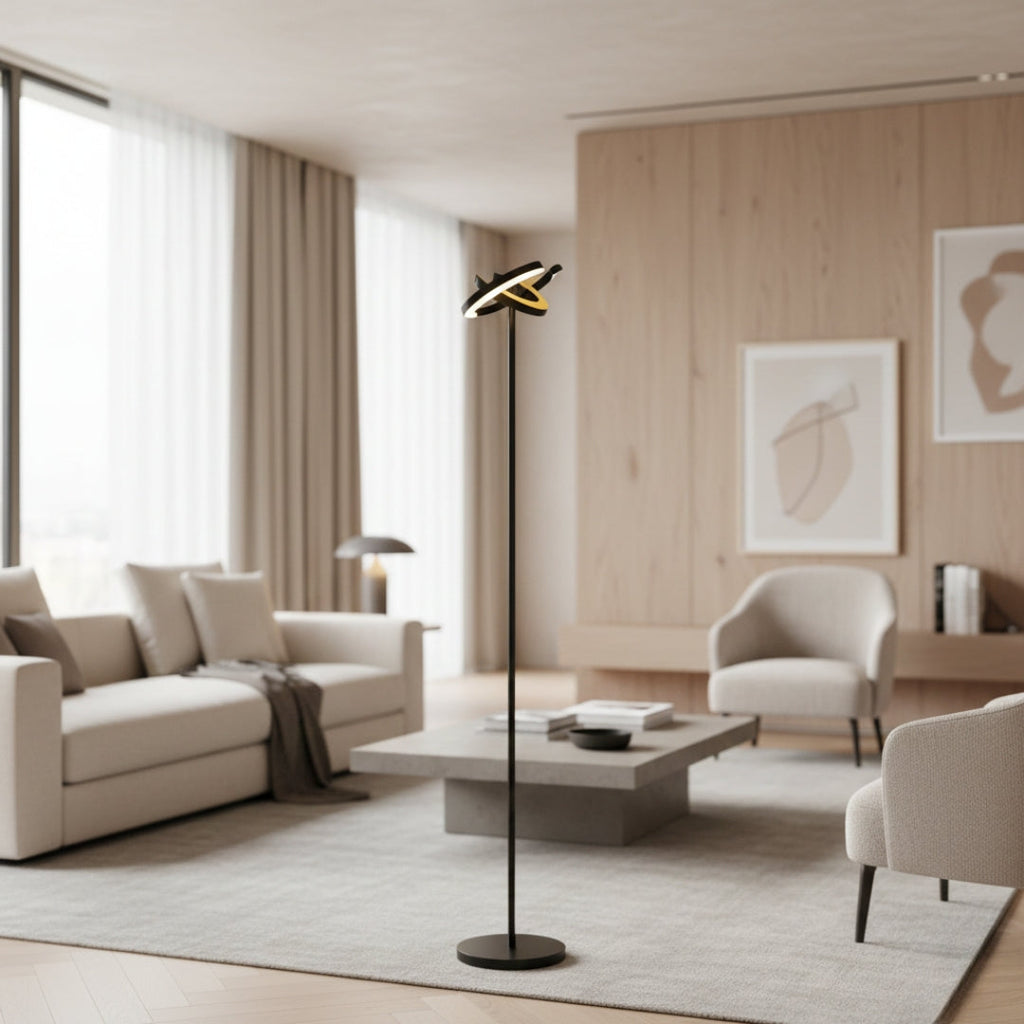 Lampe Sur Pied Double Éclairage