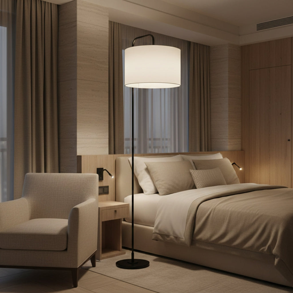 Lampe Sur Pied En Lin