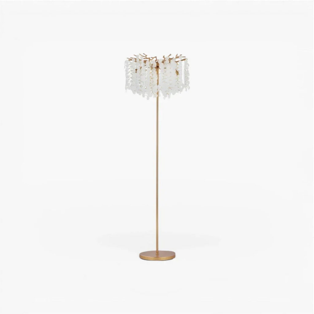 Lampe Sur Pied Pluie De Cristal