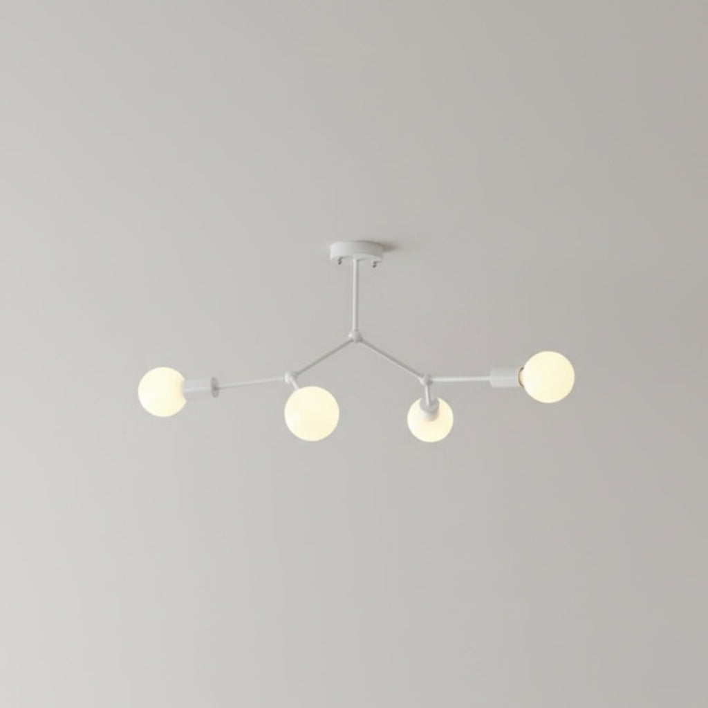 Lustre LED Industriel à Branches Métalliques