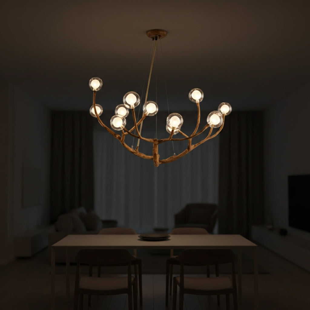 Lustre moderne LED design branches d’arbre premium
