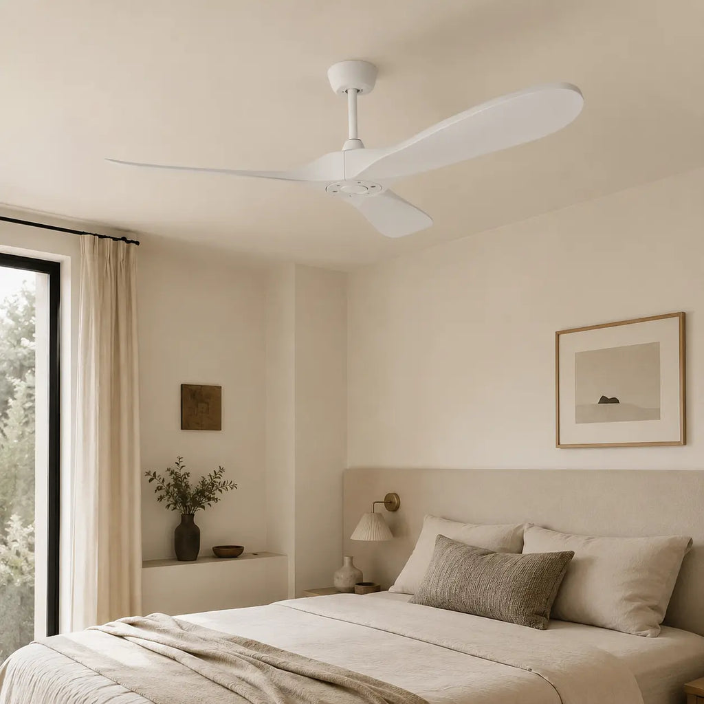 Ventilateur de Plafond Silencieux Vintage Blanc
