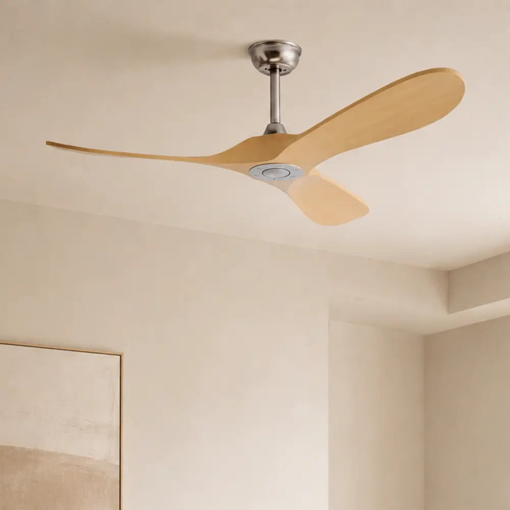 Ventilateur de Plafond Silencieux Bois Clair Vintage