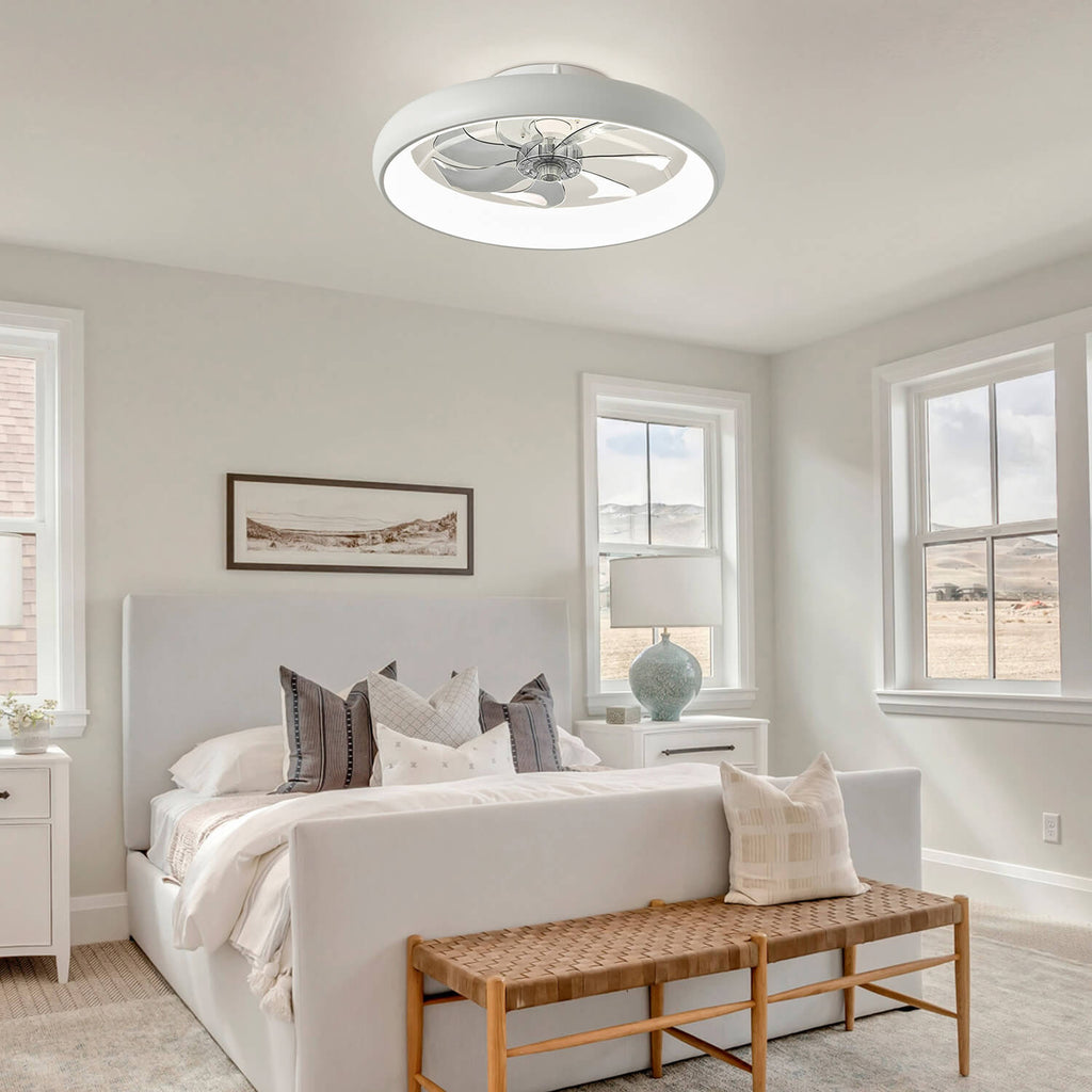 Ventilateur de Plafond Compact Blanc