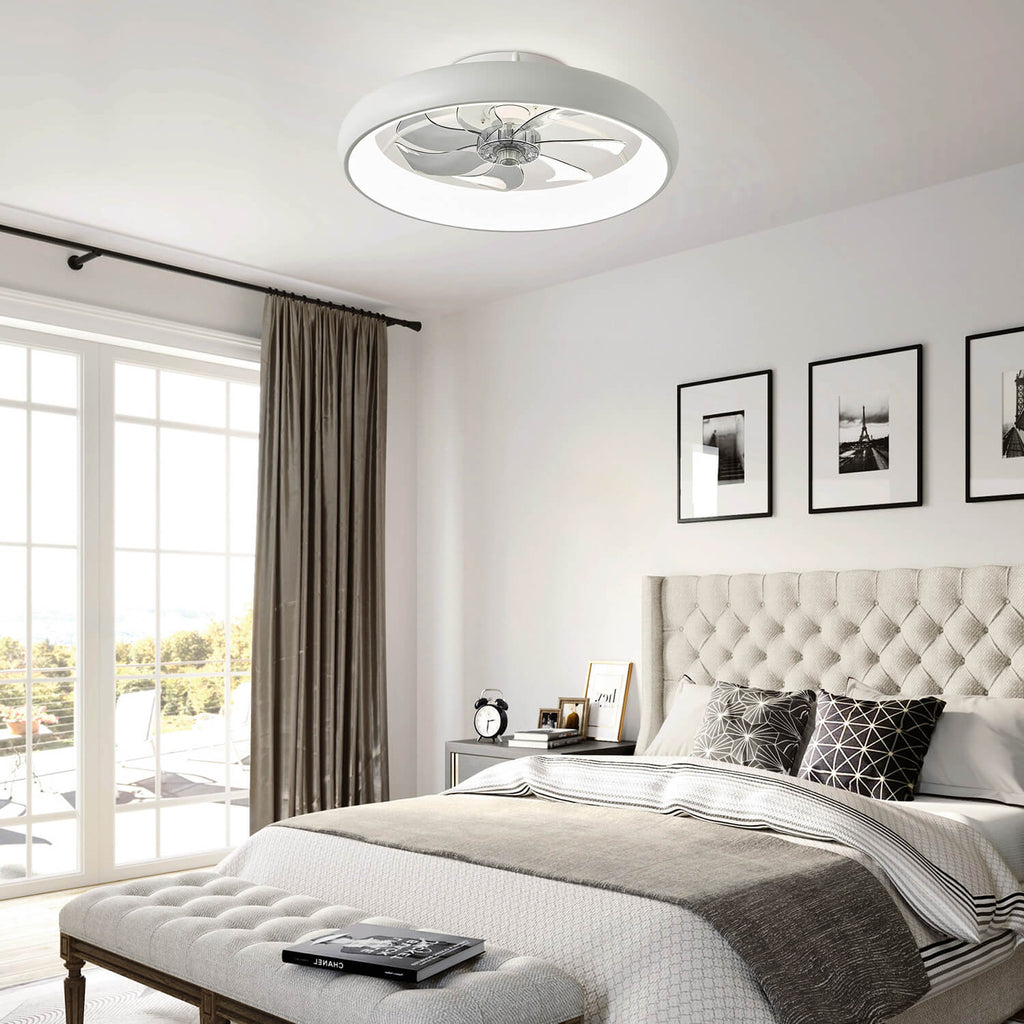 Ventilateur de Plafond Compact Blanc