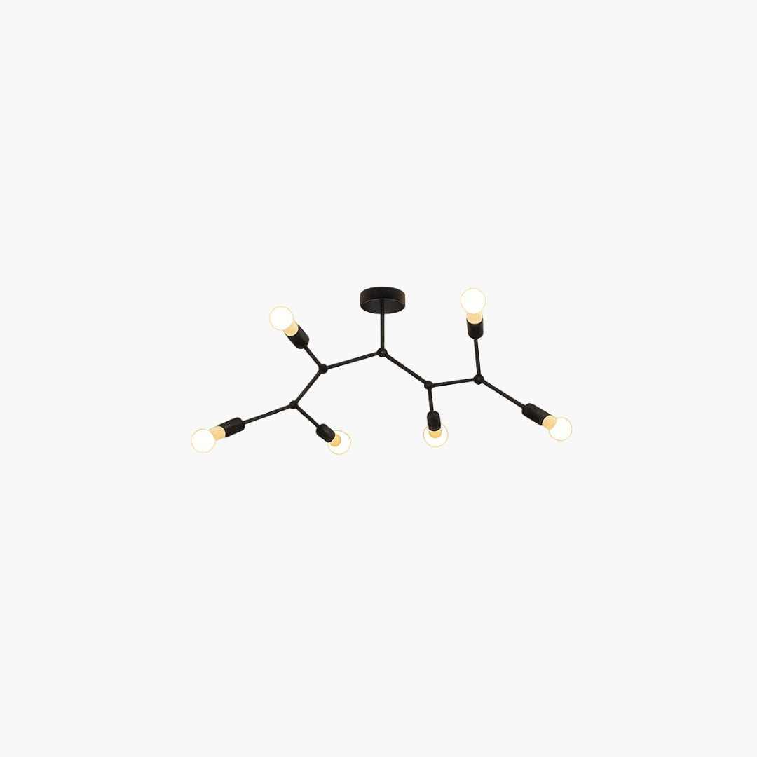 Plafonnier Branche Spots Rétro Design
