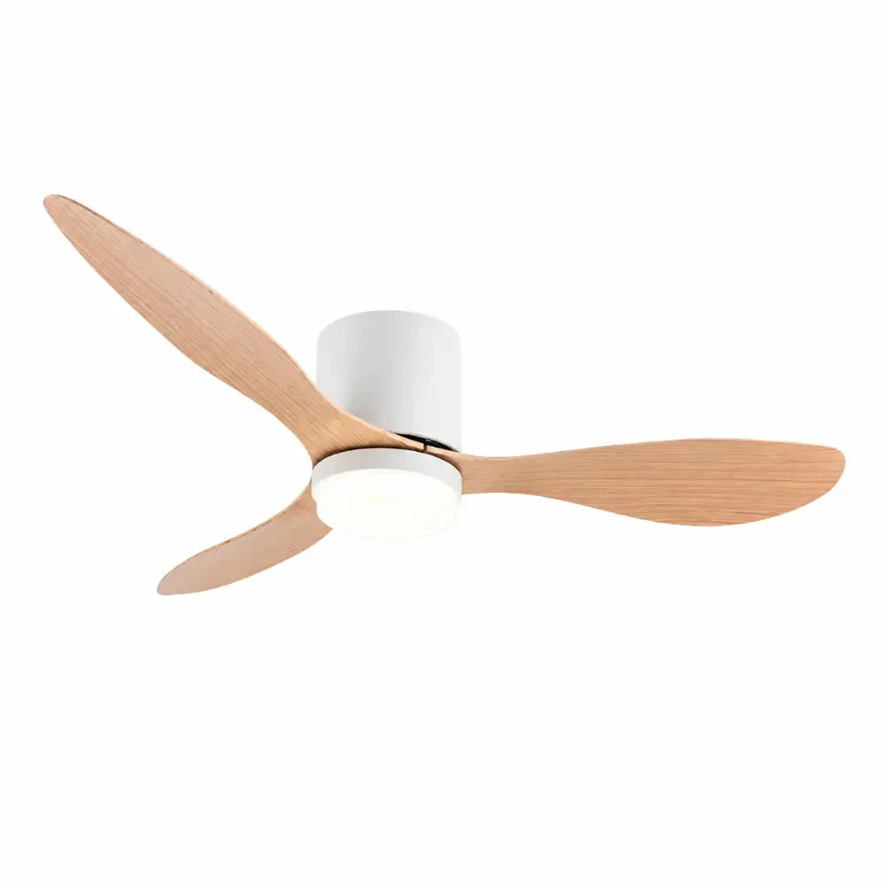 Ventilateur de Plafond Silencieux Bois Clair LED