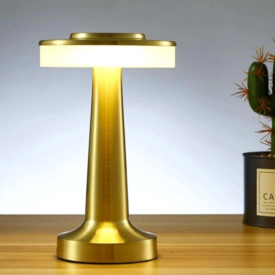 Lampe De Chevet Tactile Doré