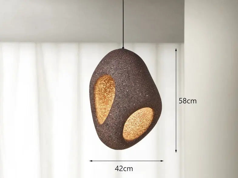 Lampe Suspendue Japonaise en Résine