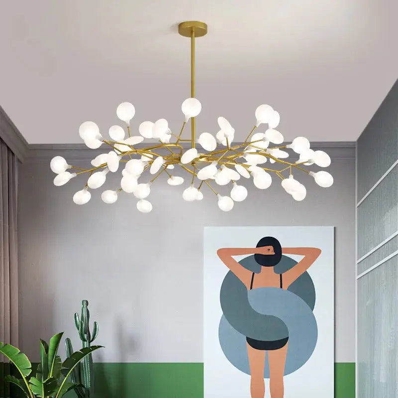 Lustre Moléculaire LED Noir ou Doré