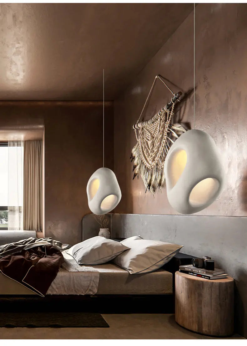 Lampe Suspendue Japonaise en Résine