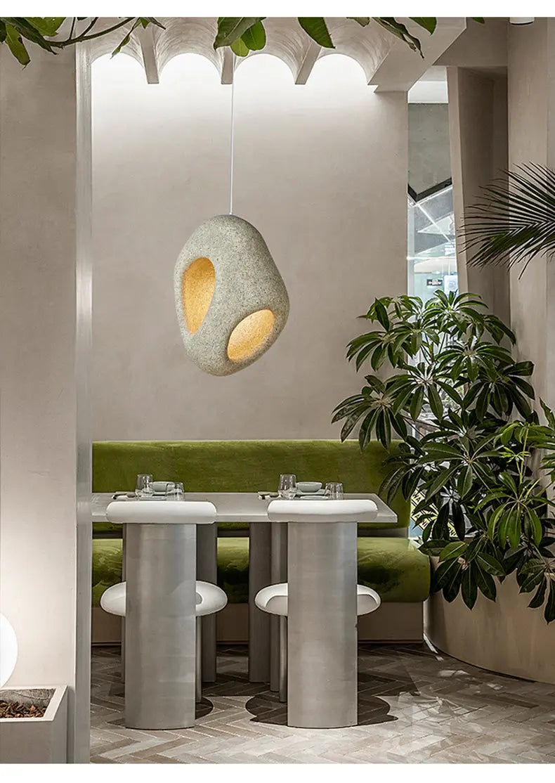 Lampe Suspendue Japonaise en Résine