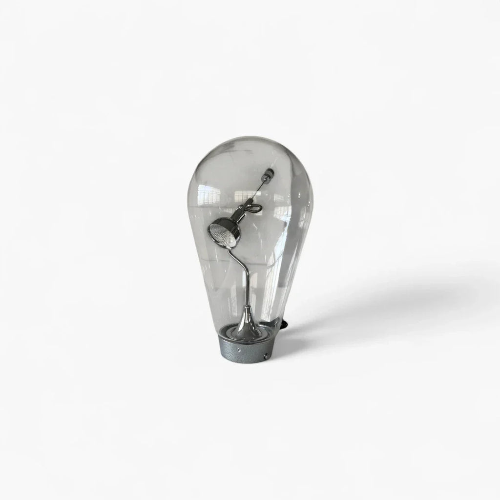 Lampe De Chevet En Verre Vintage