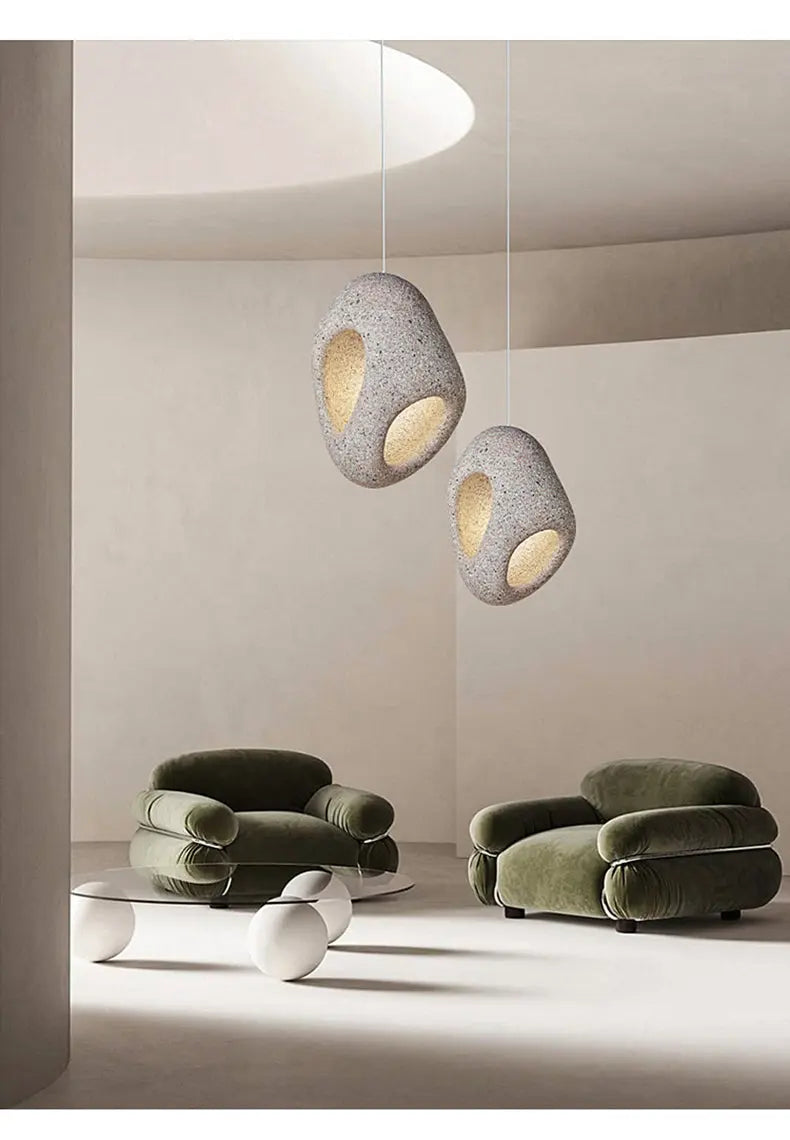 Lampe Suspendue Japonaise en Résine