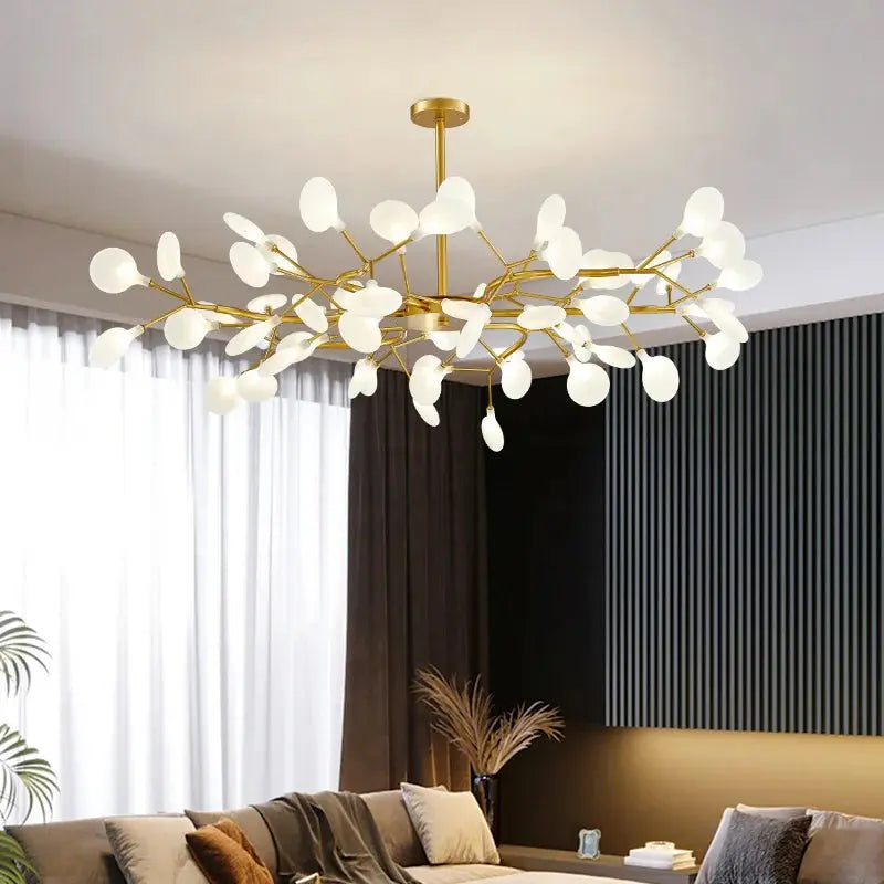 Lustre Moléculaire LED Noir ou Doré